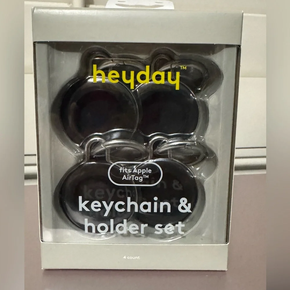 AirTag 4pk Silicone Keychain - heyday™ Black